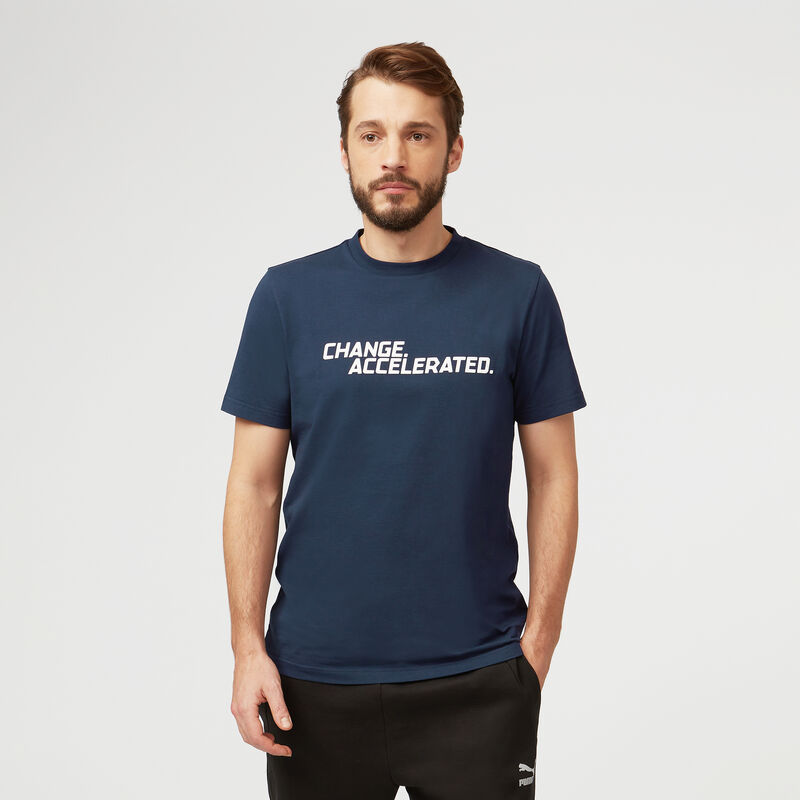 FE FW CHANGE ACCELERATED GRAPHIC TEE - navy